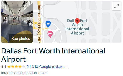 Dallas Fort Worth International Airport Assistance