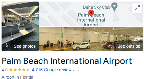 Palm Beach International Airport Assistance 