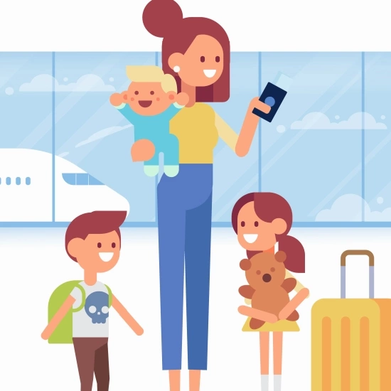 Airport assistance for family